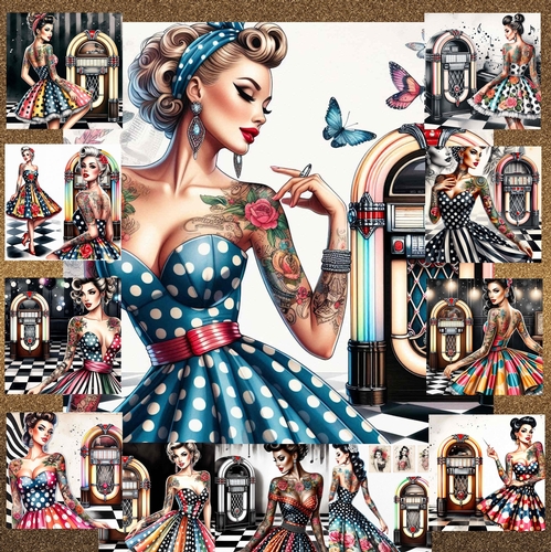 Rock N Roll Diner Girl 