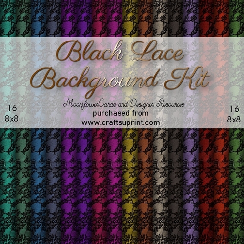 Black Lace Background Kit