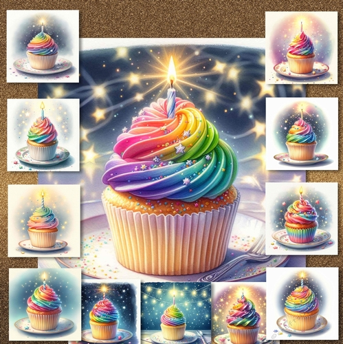 Birthday Candle Cupcake 