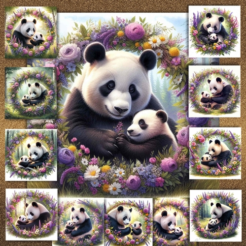 Floral Panda