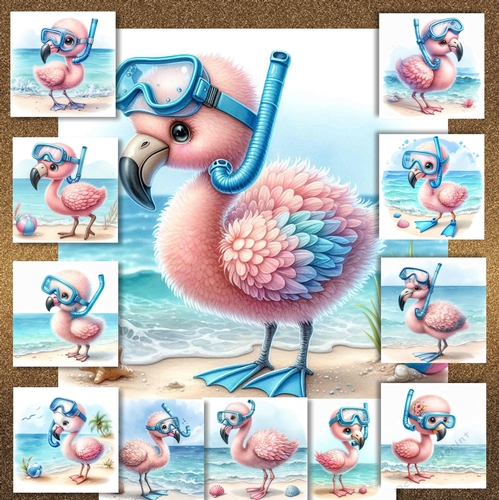 Snorkle Ready Flamingo 