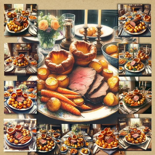 British Tradional Sunday Roast Dinner
