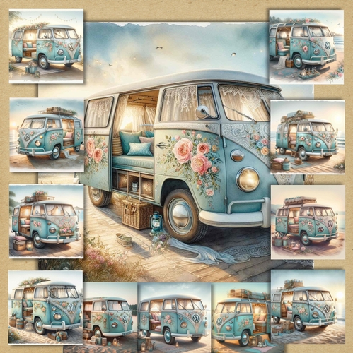 Shabby Chic Beach Camper 1