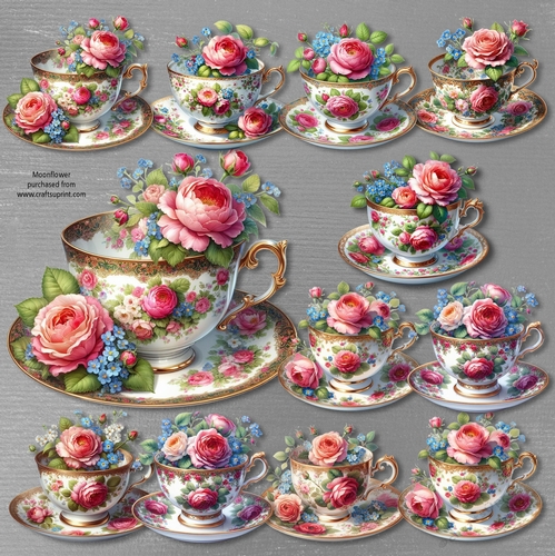 Floral Teacups