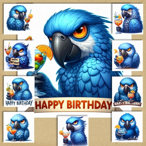 Birthday Parrots 