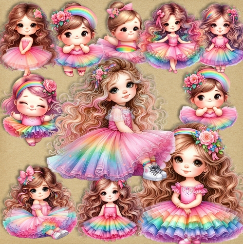 Cute Little Rainbow Tutu