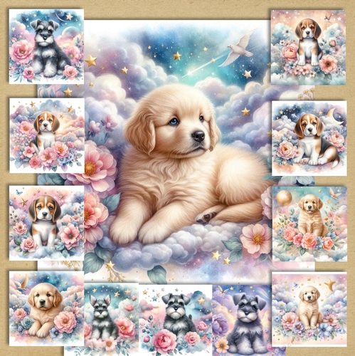 Dreamy Floral Pups 5