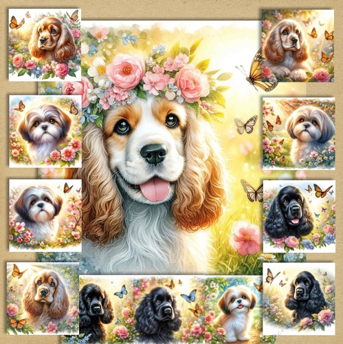 Butterfly Garden Dogs 10