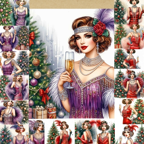 Christmas Flapper Girl 
