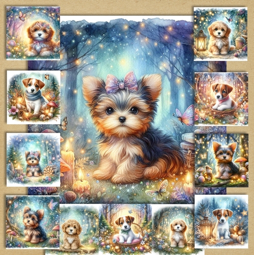 Mystical/Festive  Forest Mixed Bundle Pups 1