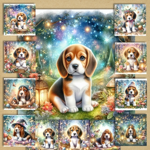 Mystical/Festive  Forest Mixed Bundle Pups 5
