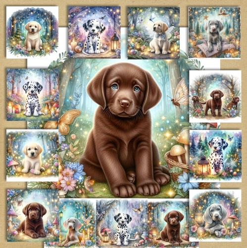 Mystical/Festive  Forest Mixed Bundle Pups 10