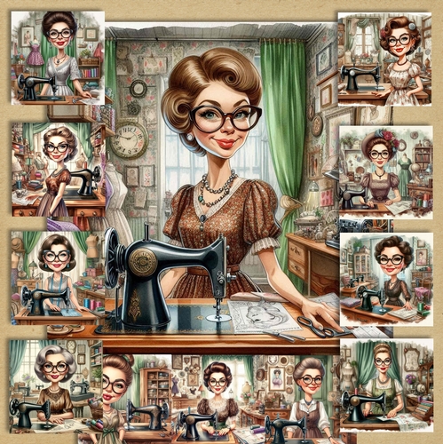 Sewing Lady 2