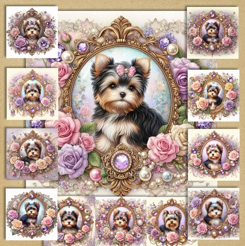 Framed  Yorkie