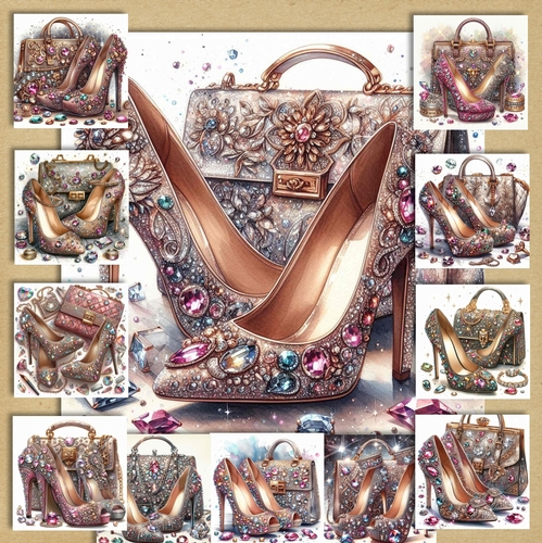 Bejewelled Handbags & Shoes 1