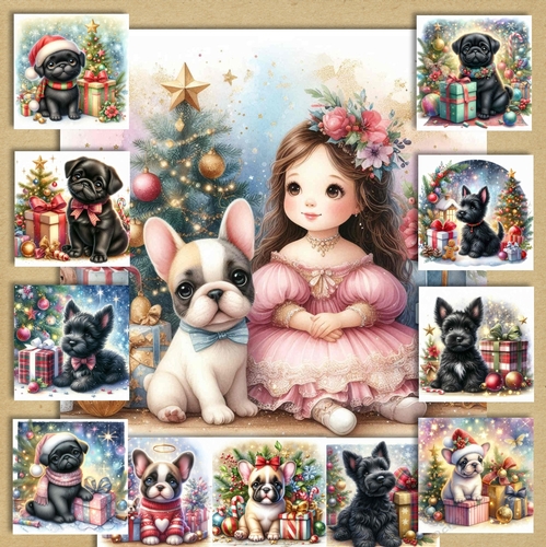 Sweet Christmas Pups 3