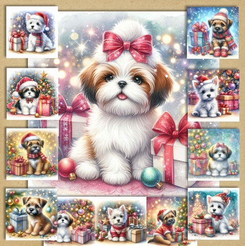 Sweet Christmas Pups 4