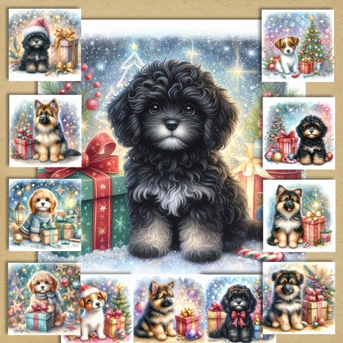 Sweet Christmas Pups 7