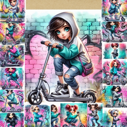 Urban Scooter Girls 3 CUSTOMER REQUEST 