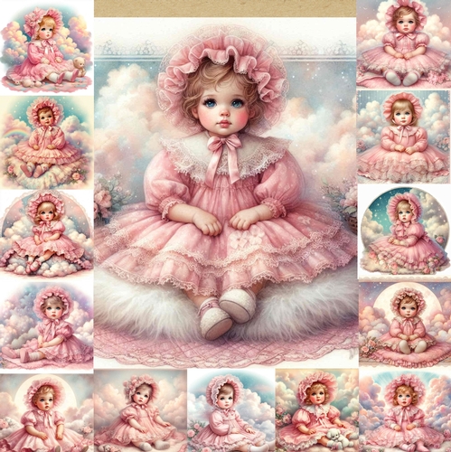 Vintage Baby Girls 