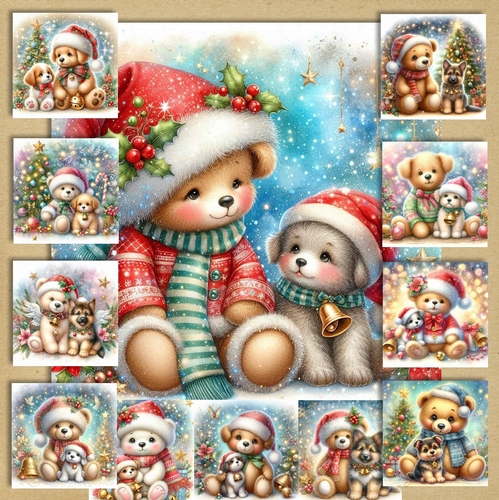 Christmas Teddy Bear Pup 