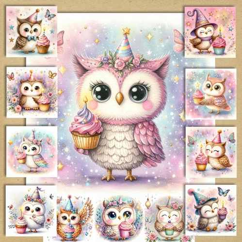 Cup Cake Owl 