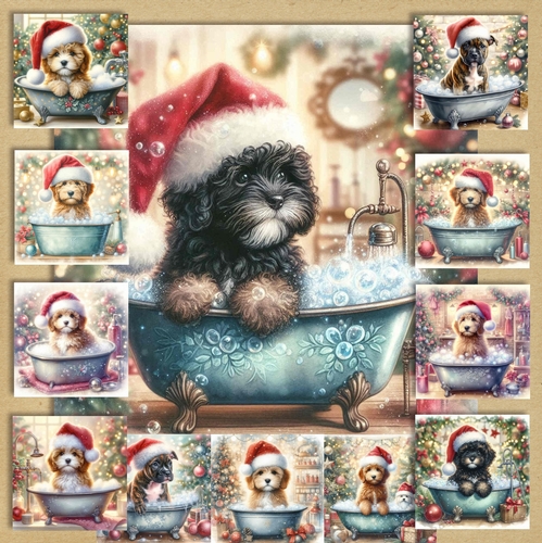 Christmas Tub Pups 10