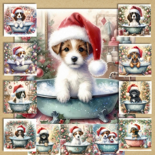 Christmas Tub Pups 11