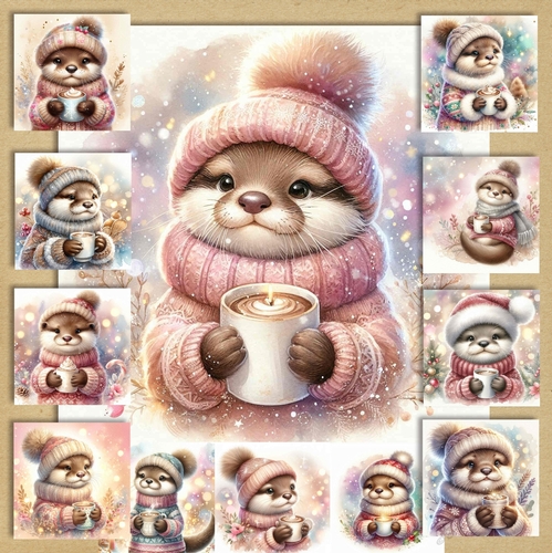 Festive Hot Chocolate Otter