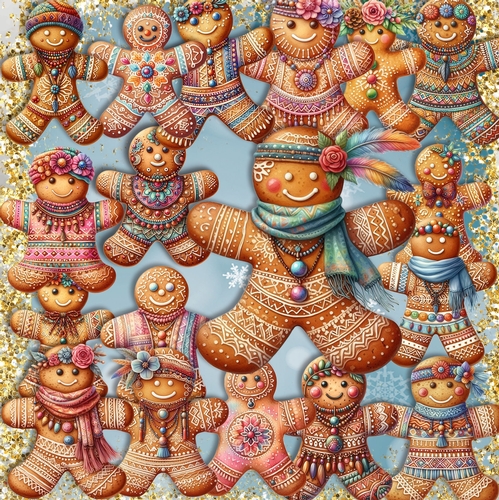 Boho Christmas Gingerbread