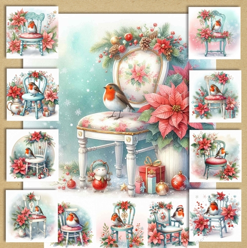 Christmas Robin Chair