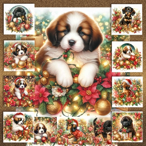 Christmas Decoration Pups 1