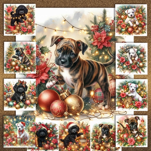 Christmas Decoration Pups 4