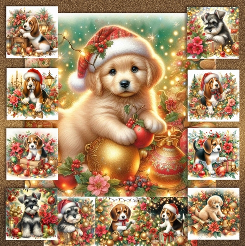 Christmas Decoration Pups 6