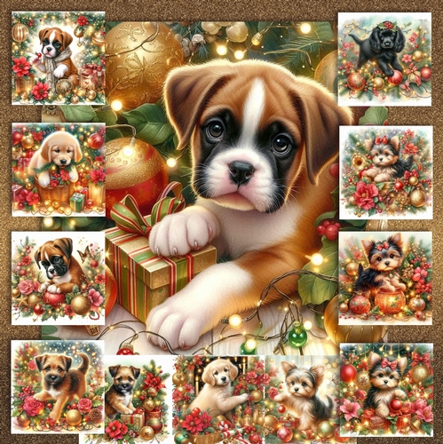 Christmas Decoration Pups 7