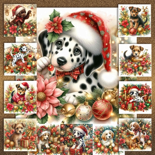 Christmas Decoration Pups 11