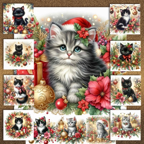 Christmas Decoration Kittens 3