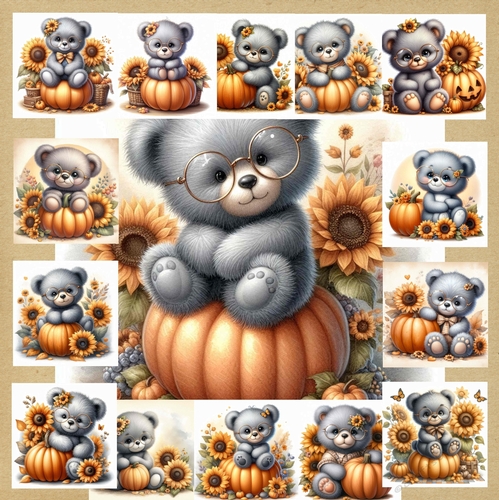 Pumpkin Bears