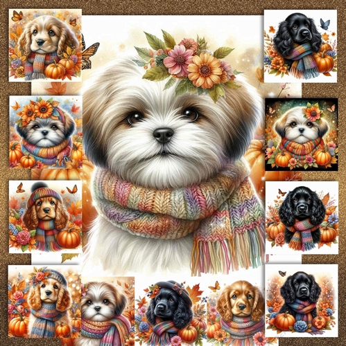 Pumpkin Fall Dogs 7