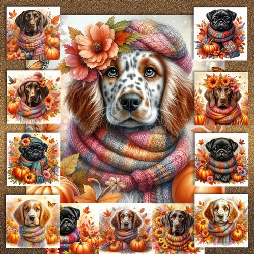 Pumpkin Fall Dogs 10