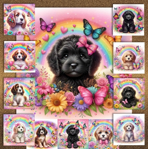 Butterfly Rainbow Pups 3