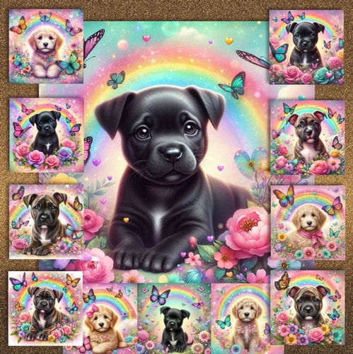 Butterfly Rainbow Pups 4