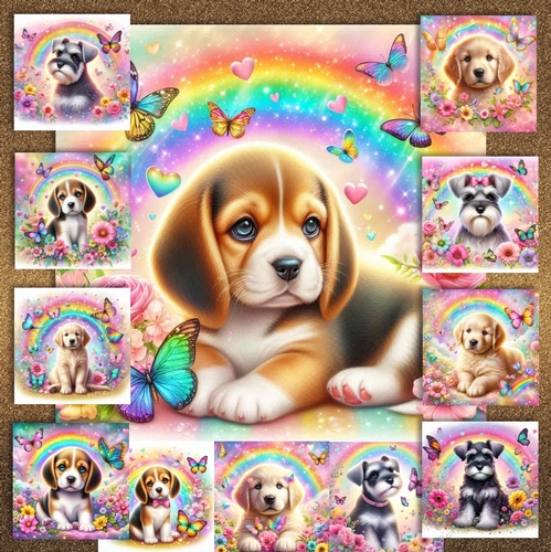 Butterfly Rainbow Pups 6