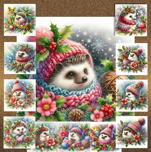 Whimsical Christmas Holly Headgie
