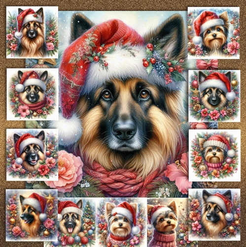 Christmas Decoration Dogs 1