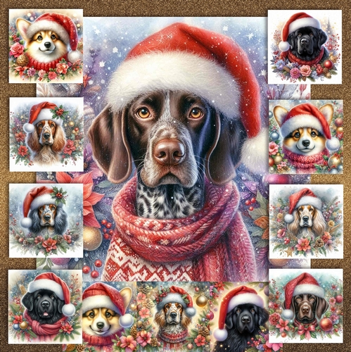 Christmas Decoration Dogs 12