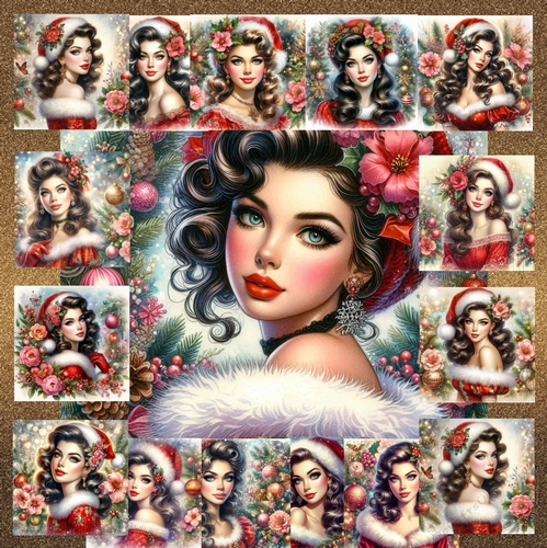 Beautiful Vintage Young Lady 
