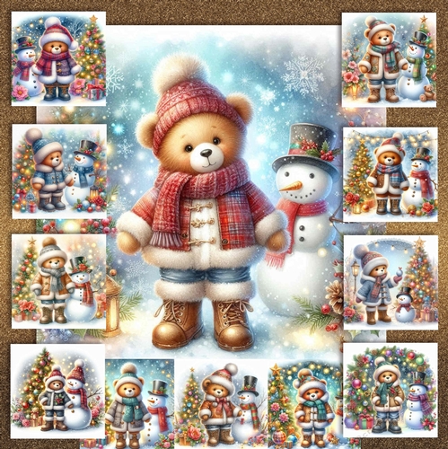 The Teddy Bear and The Snowman