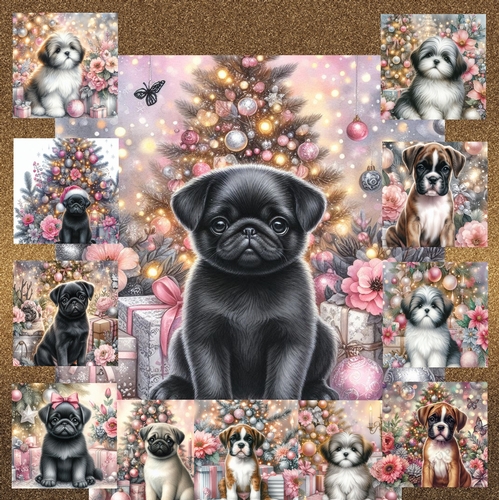 Pastel Christmas Pups 8