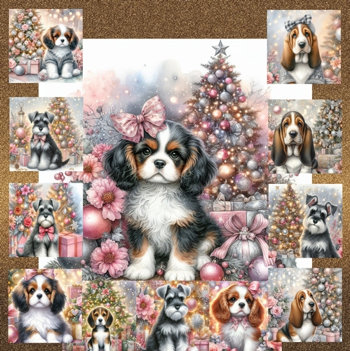 Pastel Christmas Pups 10